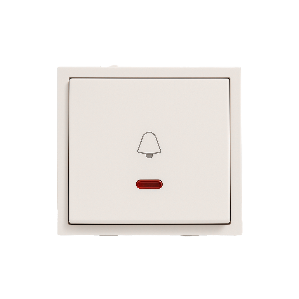 Foliflex Bell Push Switch — White